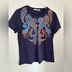 Roberto Cavalli paisley print crew neck